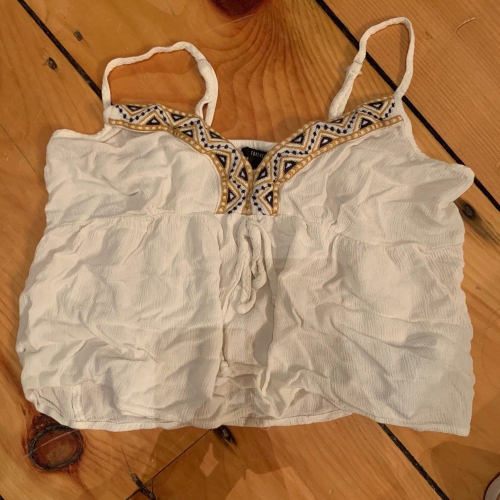 Two Forever 21 Casual Tanks